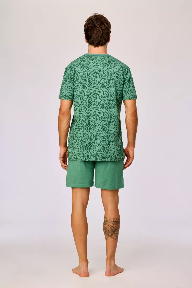 Woody Pyjama - Palmbomen/Groen