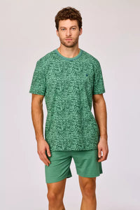 Woody Pyjama - Palmbomen/Groen