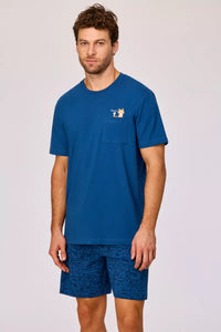 Woody Pyjama - Donkerblauw