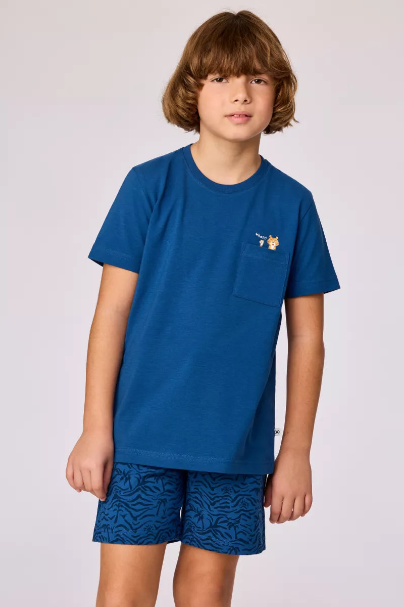 Woody Pyjama - Donkerblauw