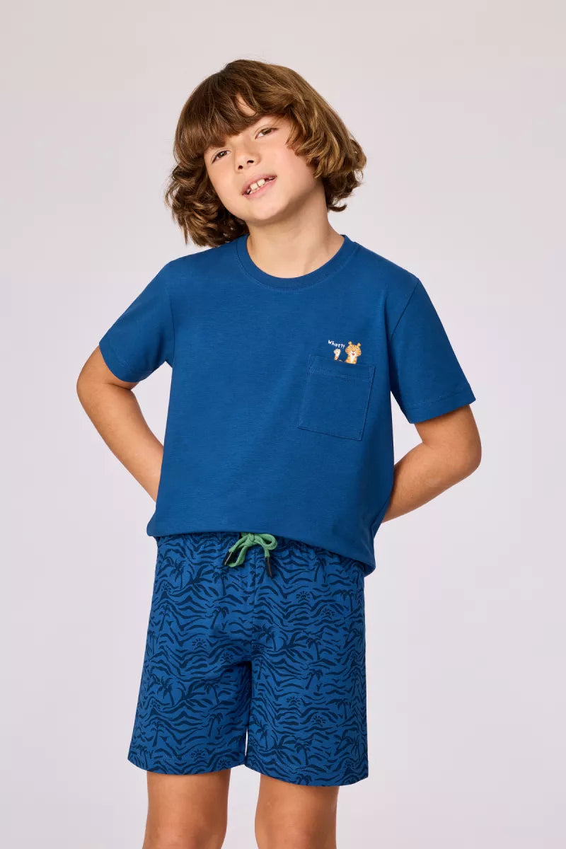 Woody Pyjama - Donkerblauw