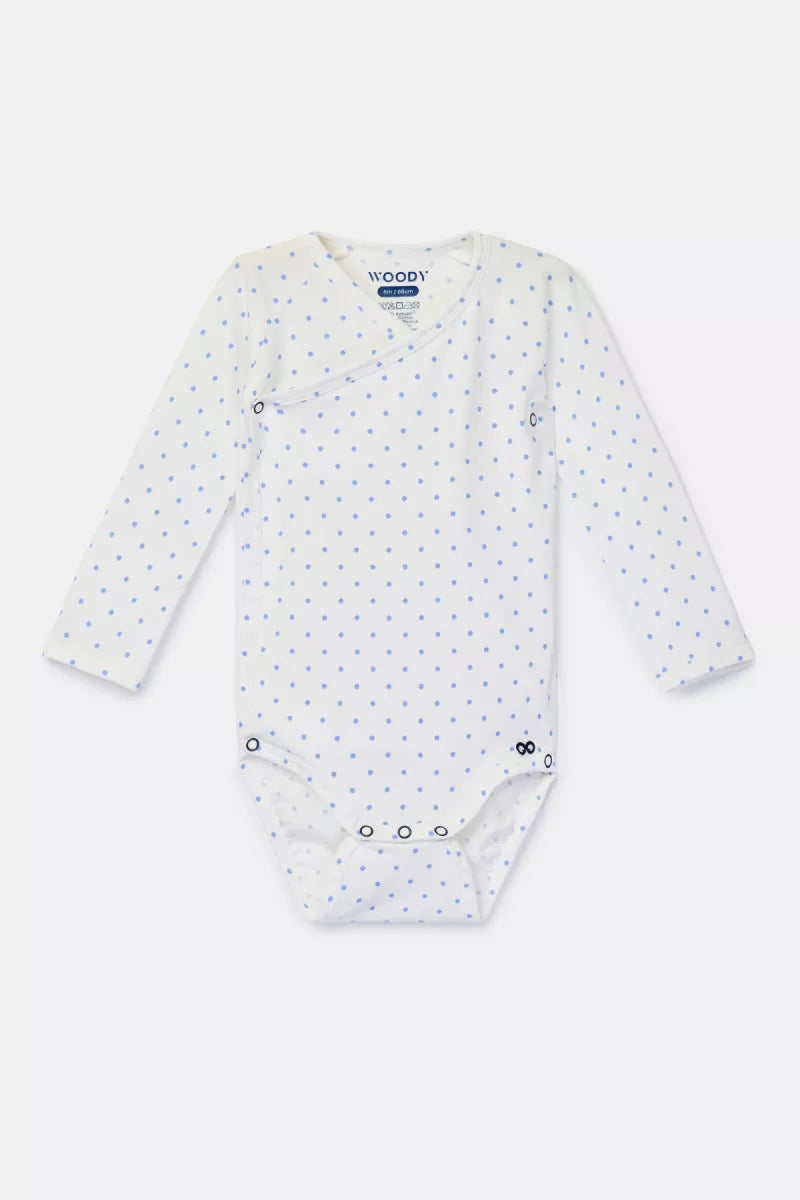 Woody Body - Bolletjes print blauw