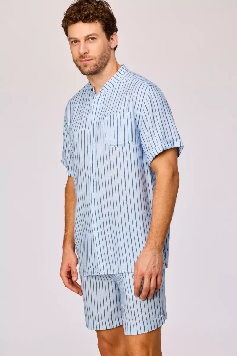 Woody Pyjama - Stripes Blue