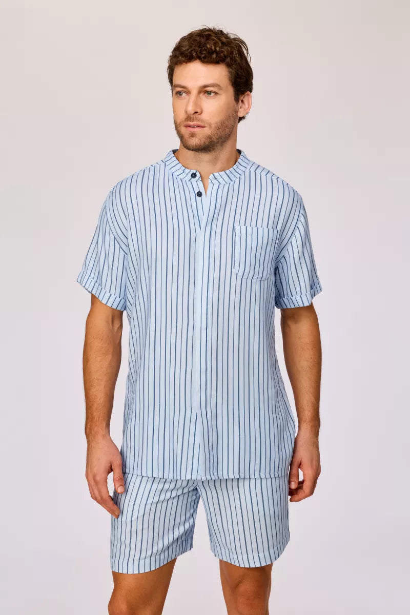 Woody Pyjama - Stripes Blue