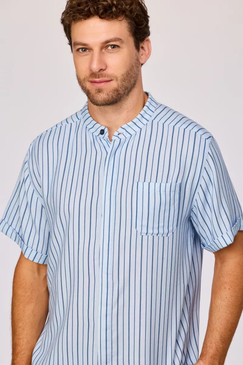 Woody Pyjama - Stripes Blue