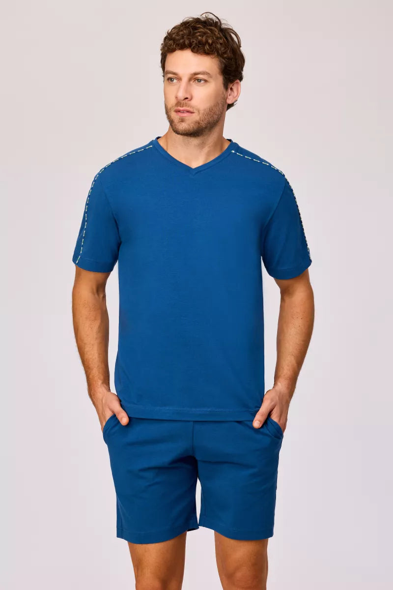 Woody Pyjama - Donkerblauw