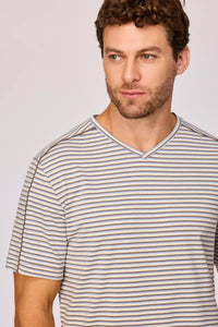 Woody Pyjama - Bruin gestreept