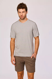 Woody Pyjama - Bruin gestreept