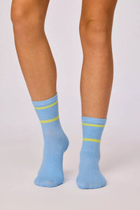 Woody Sokken - Blue/Green (2 paar)