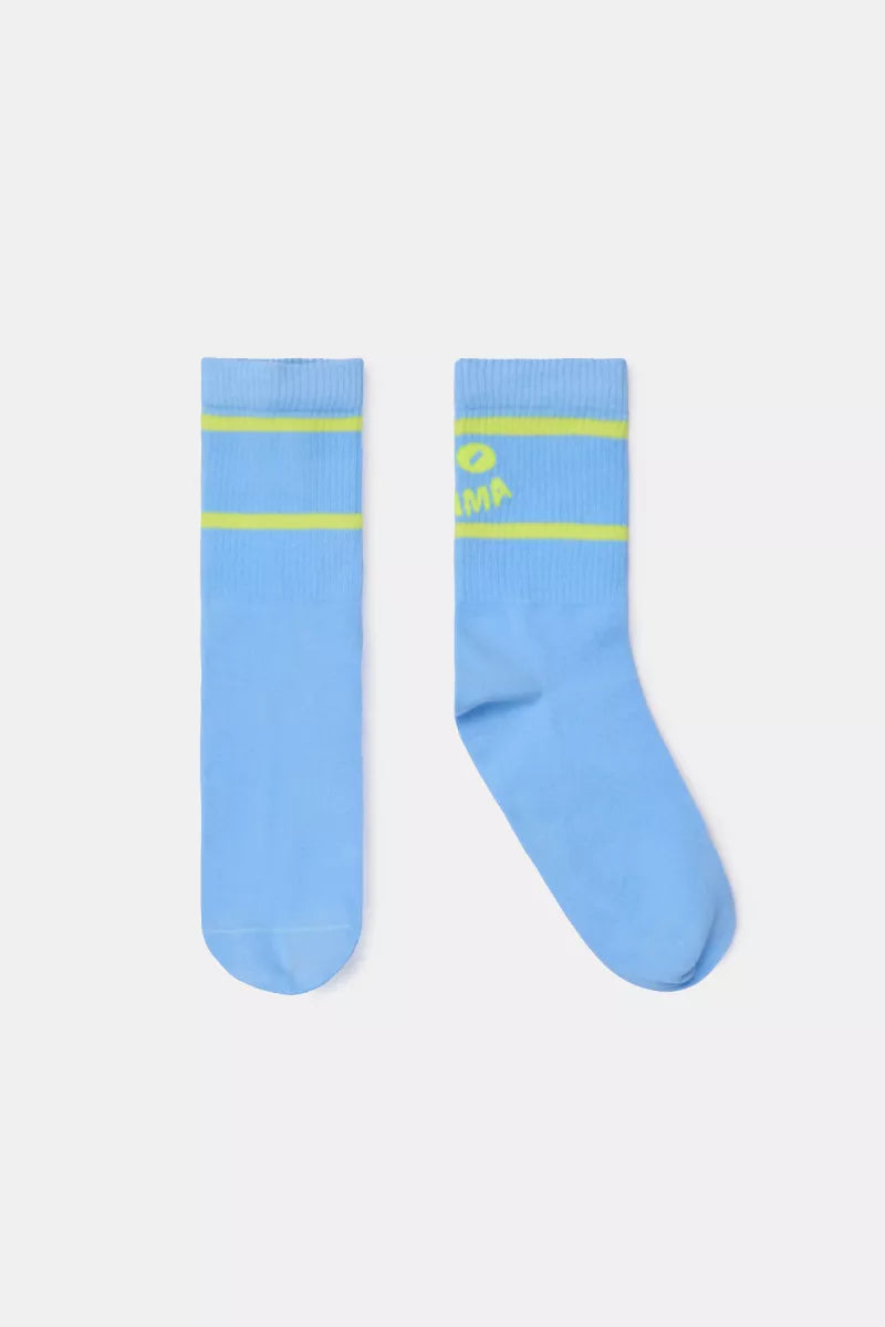 Woody Sokken - Blue/Green (2 paar)