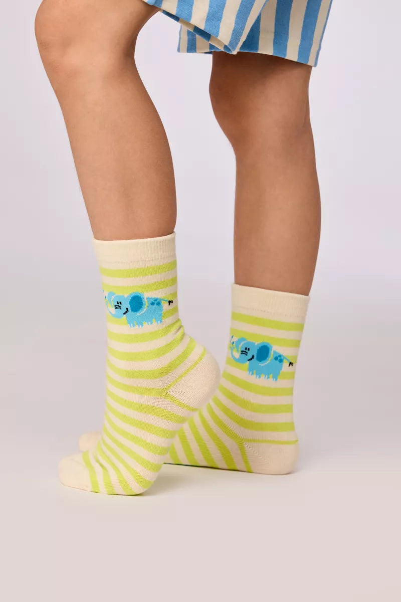 Woody 2 paar kousen - Groen