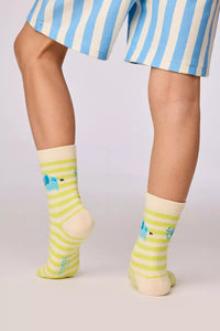 Woody 2 paar kousen - Groen
