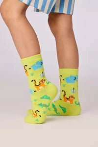 Woody 2 paar kousen - Groen