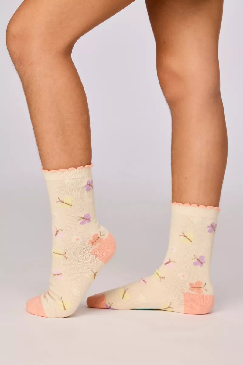 Woody 2 paar kousen - Vlinder