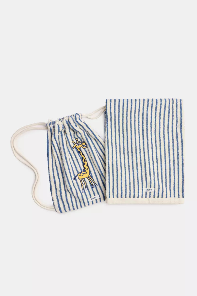 Woody Zwemzak + handdoek - Giraf