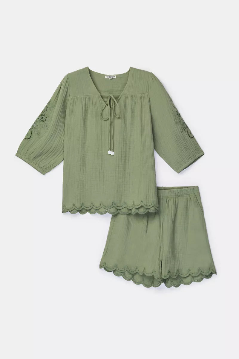 Woody Pyjama/loungewear - Tetra Olive