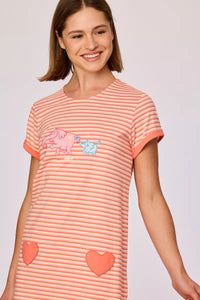 Woody Pyjama - Olifant/hartjes