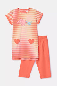 Woody Pyjama - Olifant/hartjes