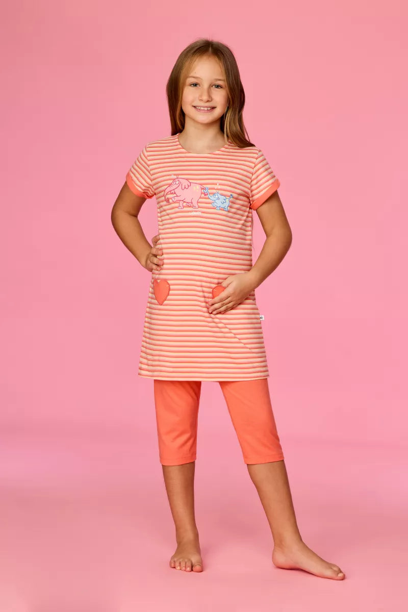 Woody Pyjama - Olifant/hartjes