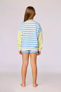 Woody Loungewear - Blauw/Gele Streep