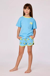 Woody Loungewear - Blauw/Geel