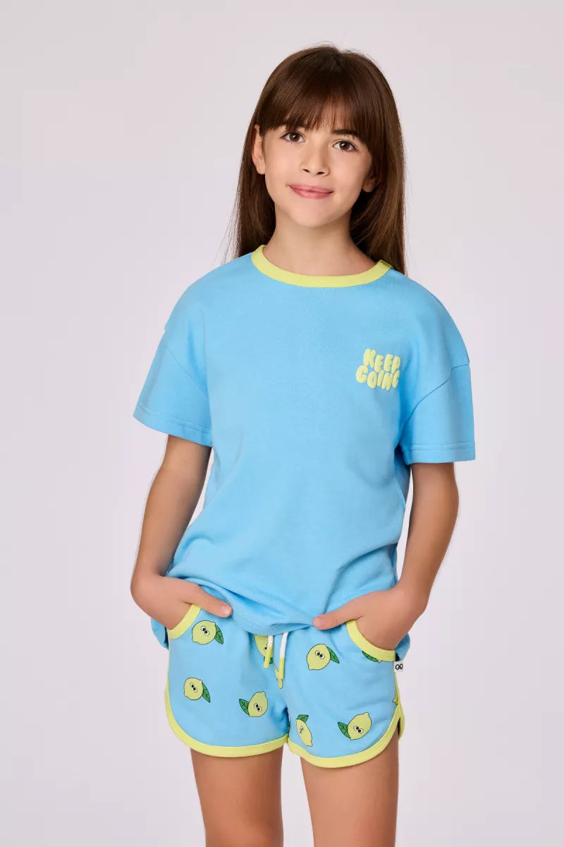 Woody Loungewear - Blauw/Geel