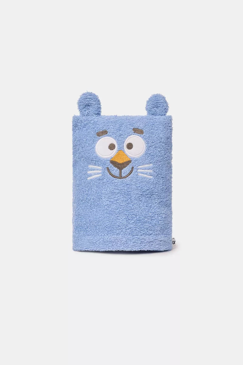 Woody Washandje - Blauw