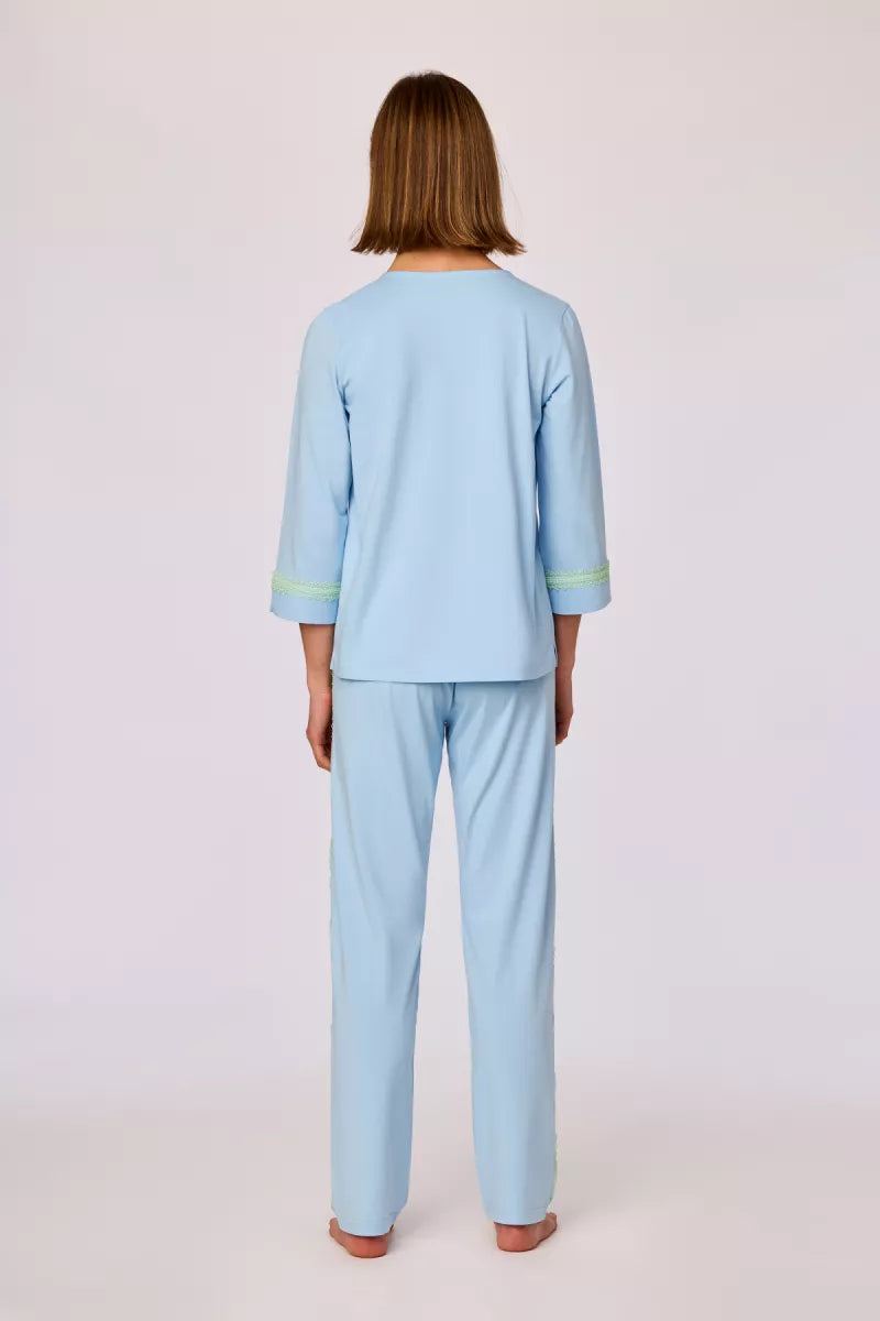 Woody Pyjama - Lichtblauw