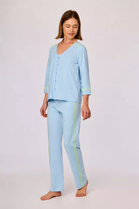 Woody Pyjama - Lichtblauw