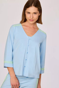 Woody Pyjama - Lichtblauw