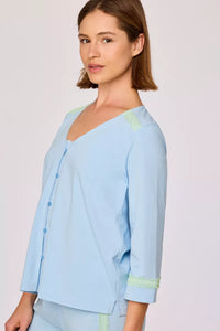 Woody Pyjama - Lichtblauw