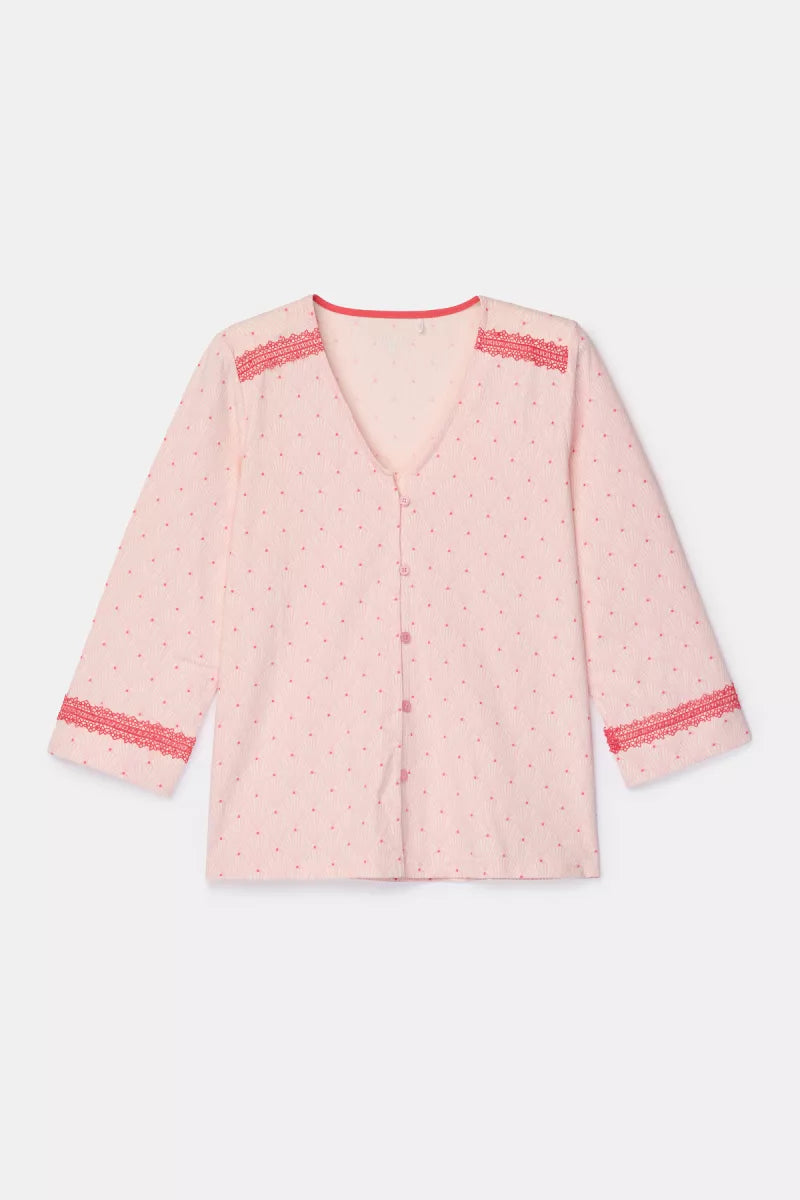 Woody Pyjama doorknoop - Roos