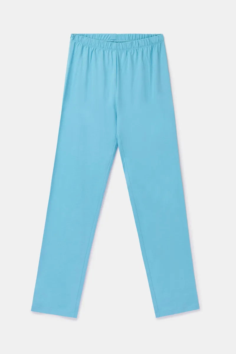 Woody Pyjama - Blauw gestreept/beestenbos
