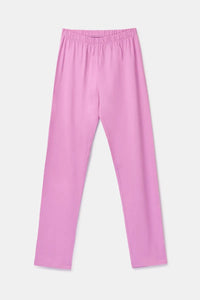 Woody Pyjama - Roze streep/monster & konijn