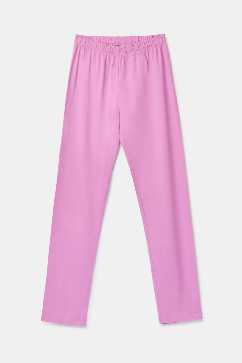 Woody Pyjama - Roze streep/monster & konijn
