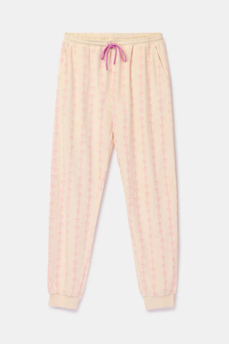 Woody Pyjama - Roze hartjes