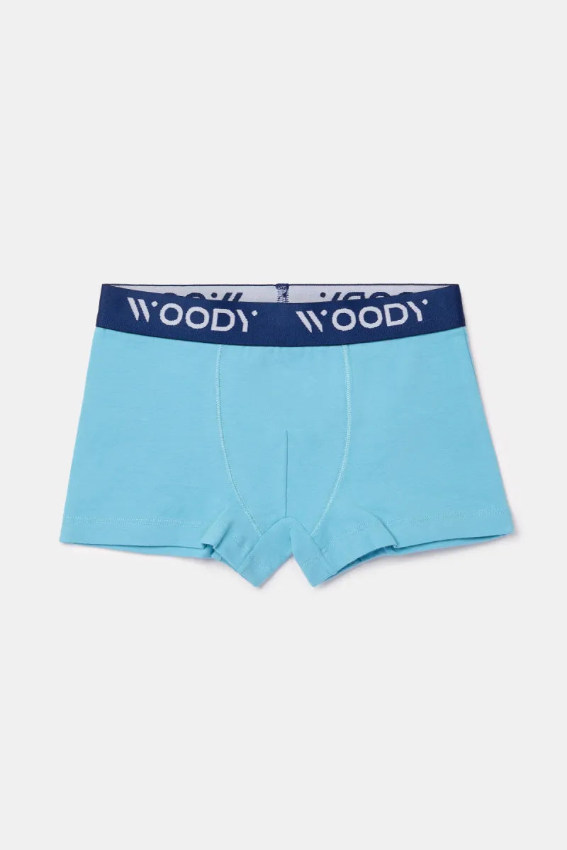 Woody Boxers - Blauw/beer