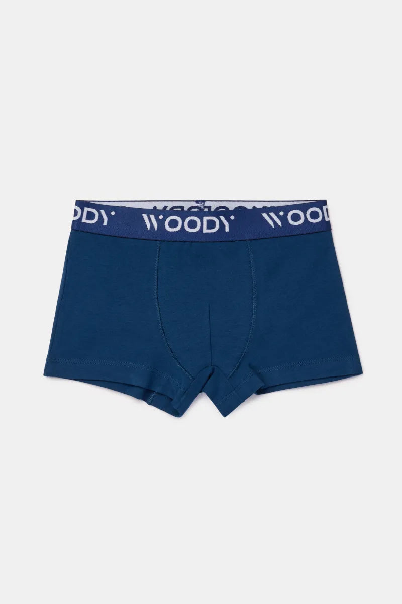 Woody Boxers - Donkerblauw/gestreept