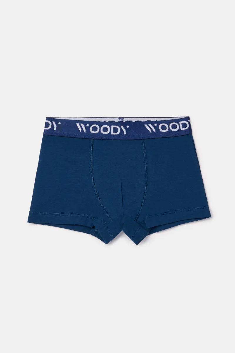 Woody Boxers - Donkerblauw/space