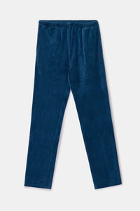 Woody Pyjama fluweel - Donkerblauw/strepen