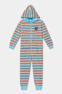 Woody Onesie - Multicolor streep/Beer