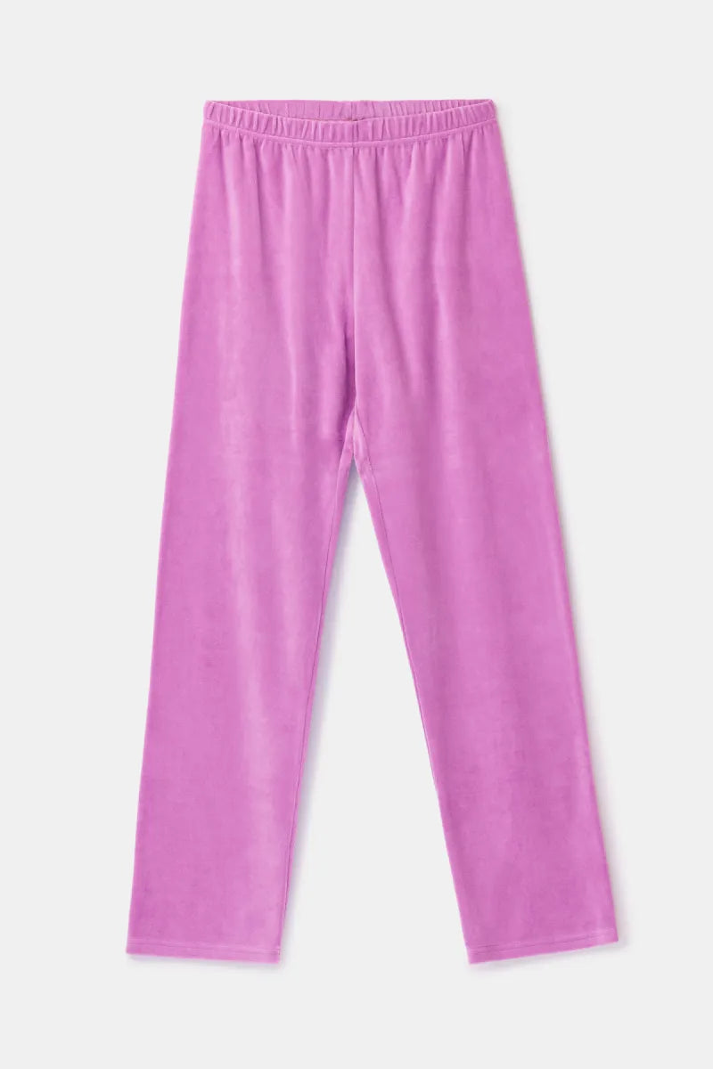 Woody Pyjama fluweel - Roze/monstertjes