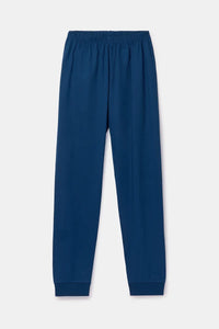 Woody Pyjama - Blauw gestreept/monsters