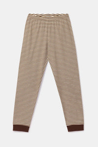 Woody Pyjama - Bruine streep/Beer