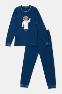 Woody Pyjama - Donkerblauw/Astronaut