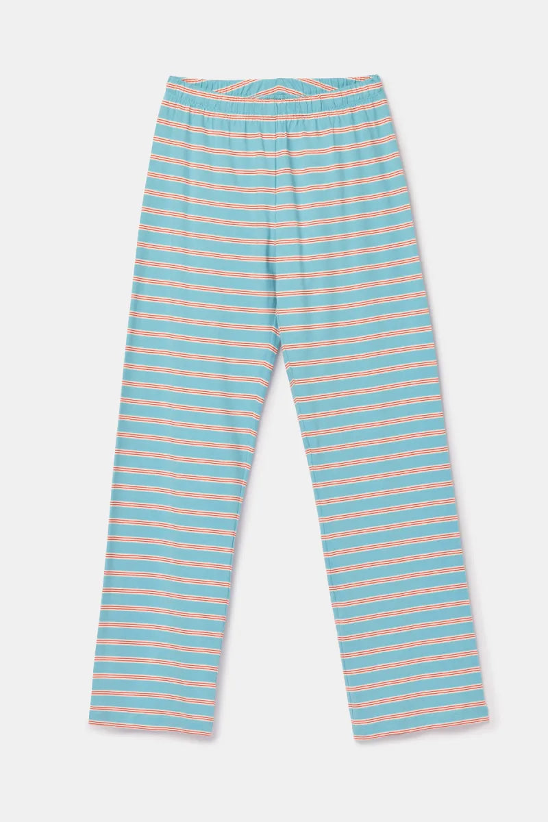 Woody Pyjama - Blauw/vos & konijn