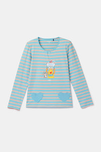 Woody Pyjama - Blauwe streep