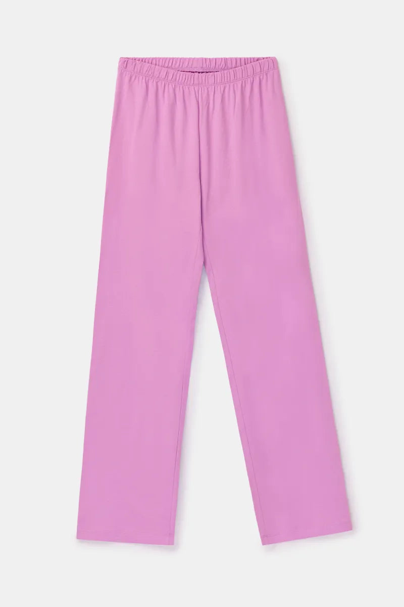 Woody Pyjama - Roos gestreept/hartjes monster