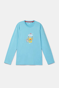 Woody Pyjama - Blauw/Konijn & monster