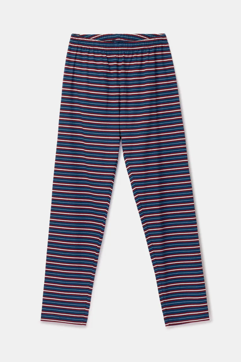 Woody Pyjama - Donkerblauw/vos